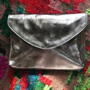 Boden Metallic Envelope Clutch/Crossbody